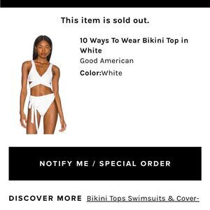 Good American SOLD OUT bikini top